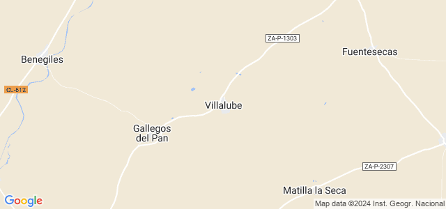 Mapa de Villalube