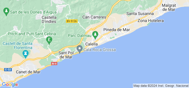 Mapa de Calella
