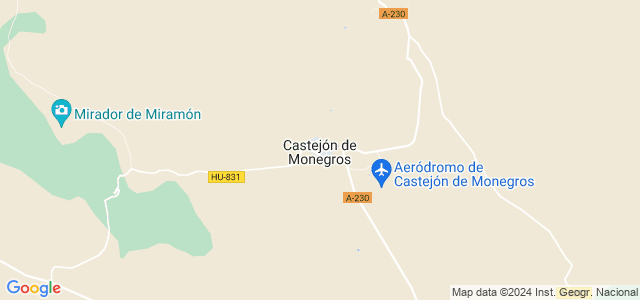 Mapa de Castejón de Monegros