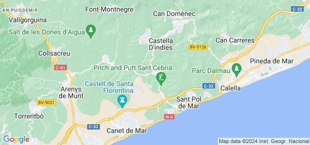 Mapa de Sant Cebrià de Vallalta