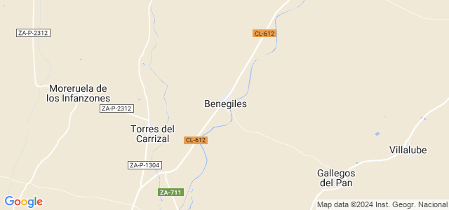 Mapa de Benegiles