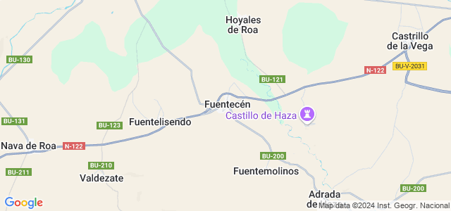 Mapa de Fuentecén