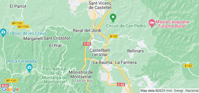 Mapa de Castellbell i el Vilar
