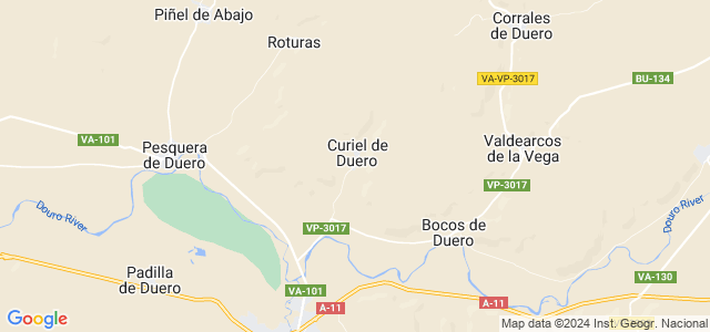 Mapa de Curiel de Duero