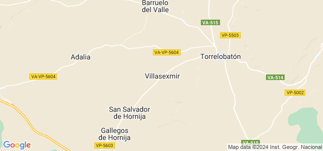 Mapa de Villasexmir