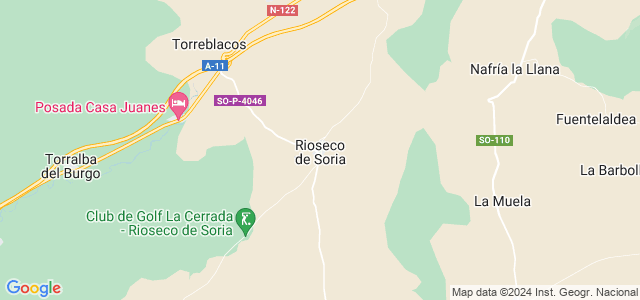 Mapa de Rioseco de Soria