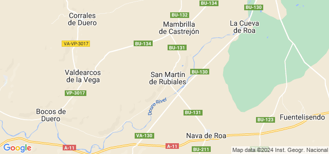 Mapa de San Martín de Rubiales