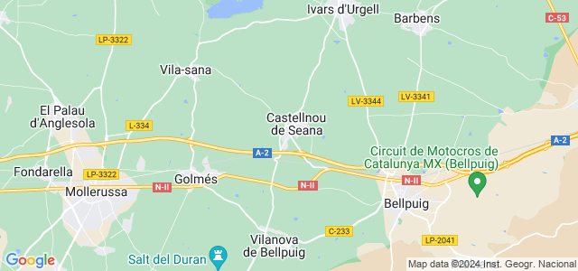 Mapa de Castellnou de Seana
