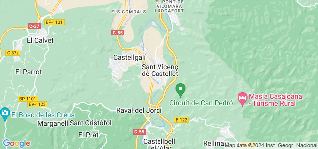 Mapa de Sant Vicenç de Castellet
