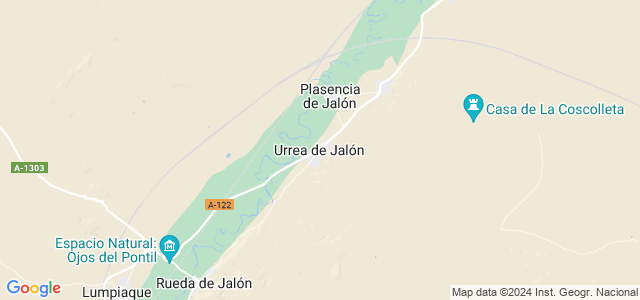 Mapa de Urrea de Jalón