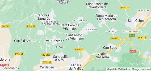 Mapa de Sant Antoni de Vilamajor