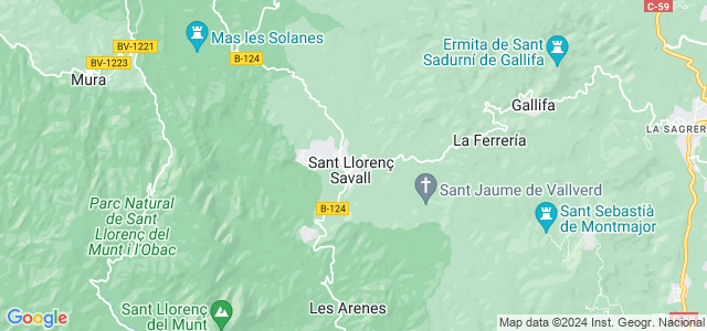 Mapa de Sant Llorenç Savall