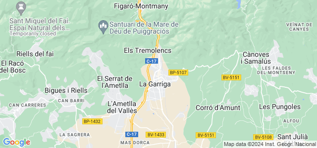 Mapa de Garriga