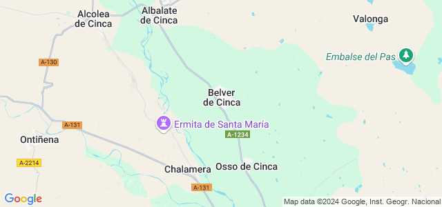 Mapa de Belver de Cinca