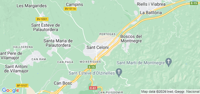 Mapa de Sant Celoni