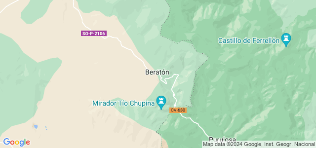 Mapa de Beratón
