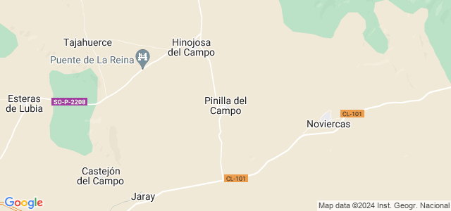 Mapa de Pinilla del Campo