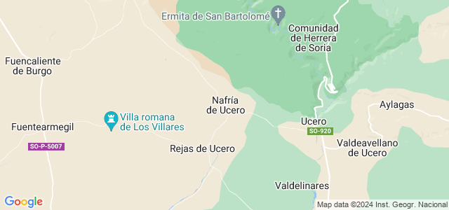 Mapa de Nafría de Ucero