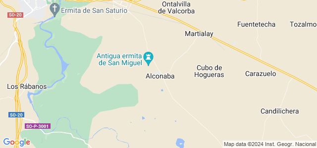 Mapa de Alconaba