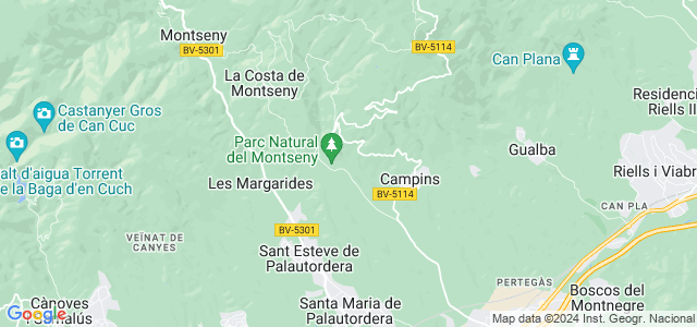 Mapa de Fogars de Montclús