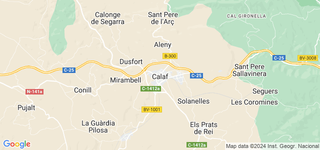 Mapa de Calaf