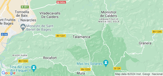 Mapa de Talamanca