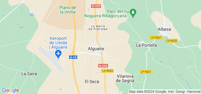 Mapa de Alguaire