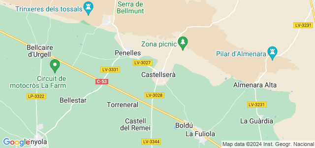 Mapa de Castellserà