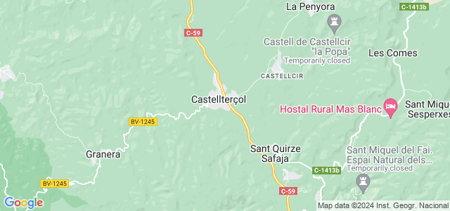 Mapa de Castellterçol