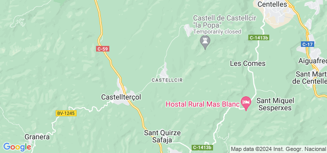 Mapa de Castellcir