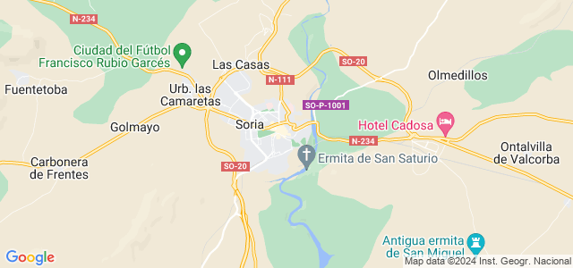 Mapa de Soria