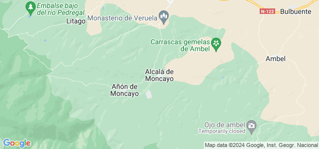 Mapa de Alcalá de Moncayo