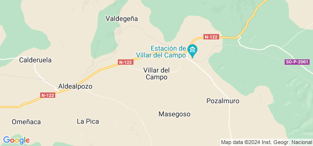 Mapa de Villar del Campo