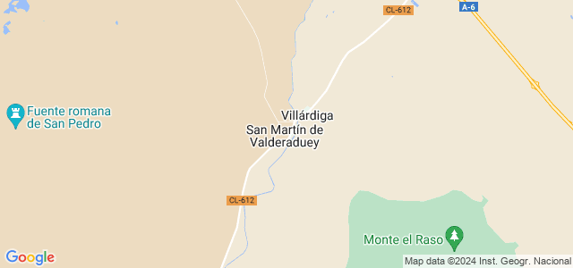 Mapa de San Martín de Valderaduey
