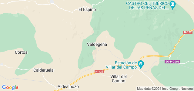 Mapa de Valdegeña