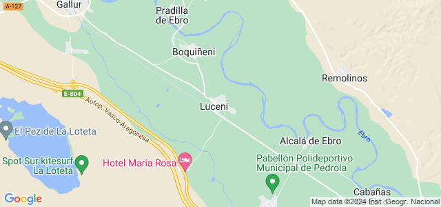 Mapa de Luceni
