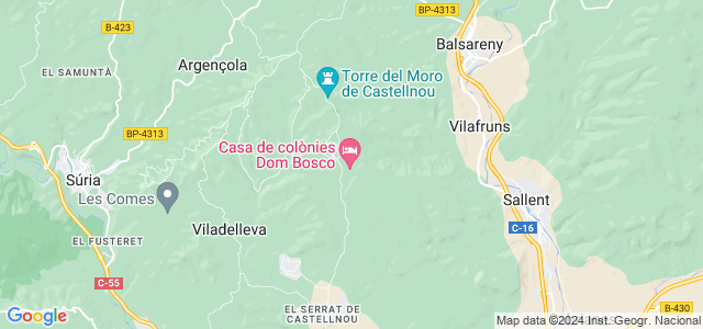Mapa de Castellnou de Bages