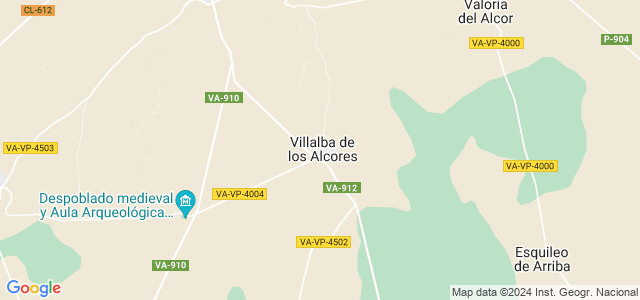 Mapa de Villalba de los Alcores