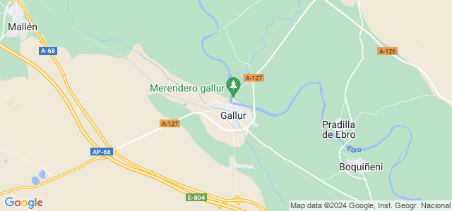 Mapa de Gallur