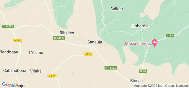 Mapa de Sanaüja