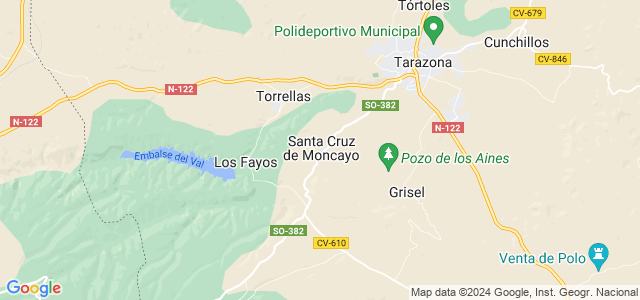 Mapa de Santa Cruz de Moncayo