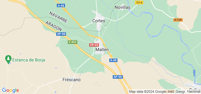 Mapa de Mallén