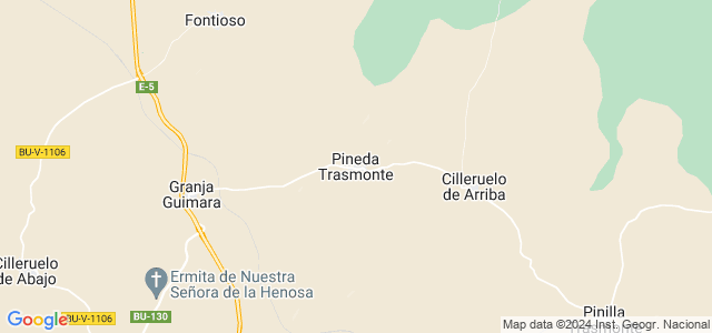 Mapa de Pineda Trasmonte