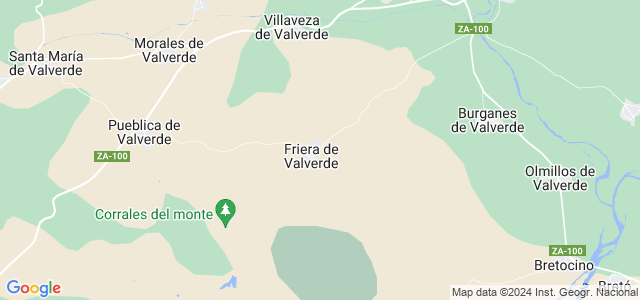 Mapa de Friera de Valverde