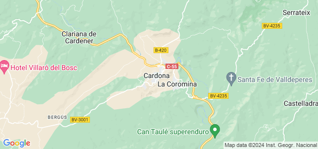 Mapa de Cardona