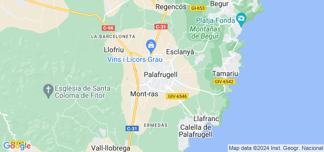 Mapa de Palafrugell