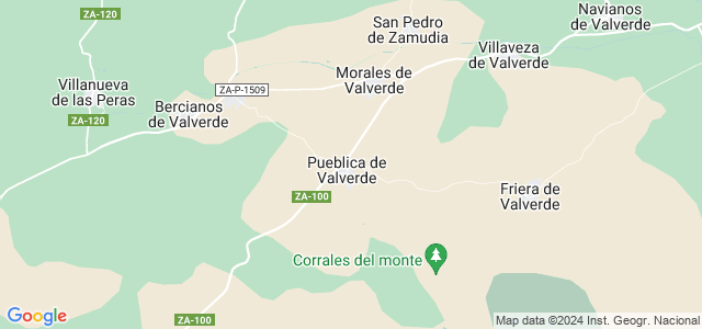 Mapa de Pueblica de Valverde