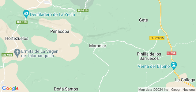 Mapa de Mamolar