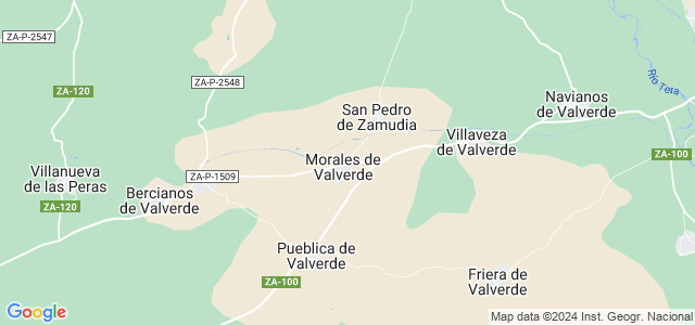 Mapa de Morales de Valverde