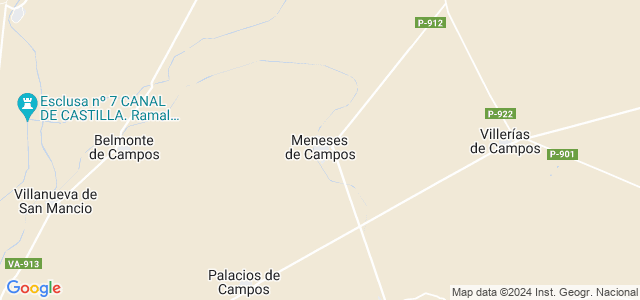 Mapa de Meneses de Campos